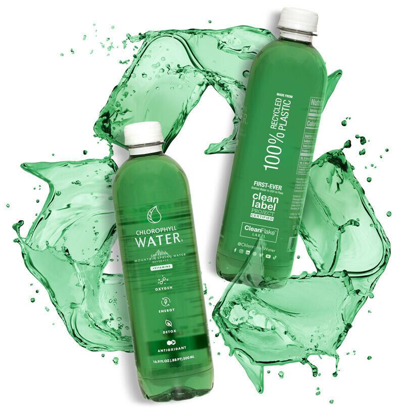 Recycled Chlorophyll Water Bottles