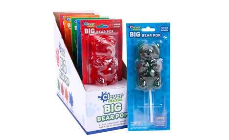 Oversized Gummy Bear Lollipops