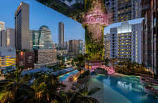 Hotel-Based Garden Terraced Columns