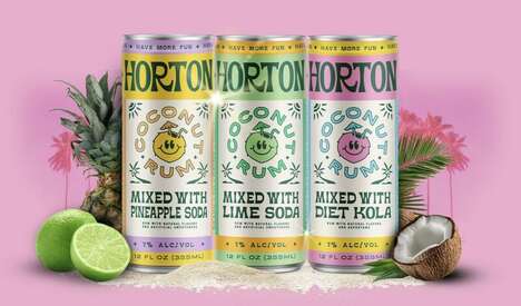Coconut Rum Canned Cocktails