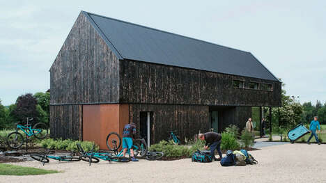 Charred Timber-Clad Office Designs