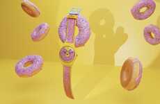 Cartoony Donut Timepieces