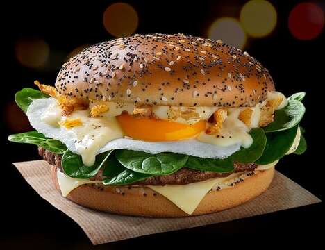 QSR Eggs Benedict Burgers