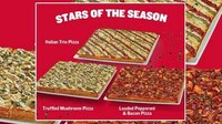 Festive Square-Shaped Pizzas