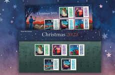 Christmas Carols-Inspired Mail Stamps