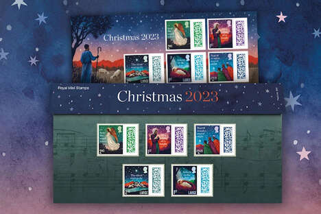 Christmas Carols-Inspired Mail Stamps