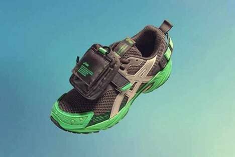 Pouch-Attached Technical Sneakers