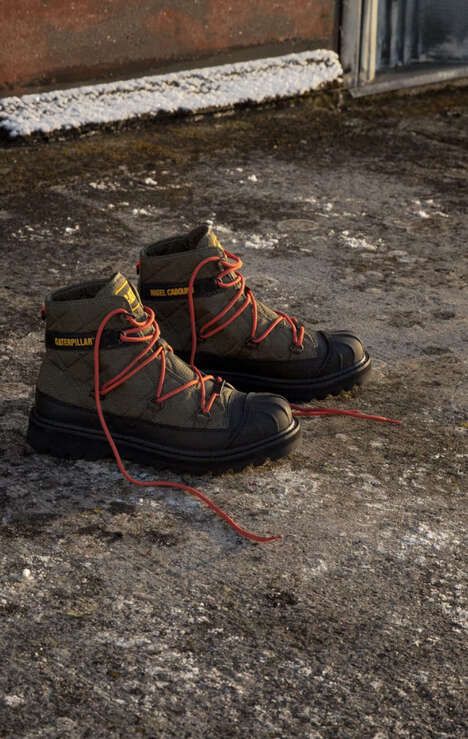 Winter-Ready Militaristic Footwear