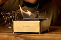 Mixed-Material Tabletop Fireplaces Image 1
