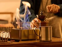 Mixed-Material Tabletop Fireplaces Image 2