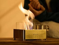 Mixed-Material Tabletop Fireplaces Image 4