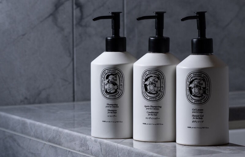 Diptyque shampoo, conditioner, and shower gel shops