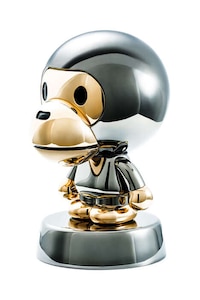 Shiny Chrome Ape Statues Image 2