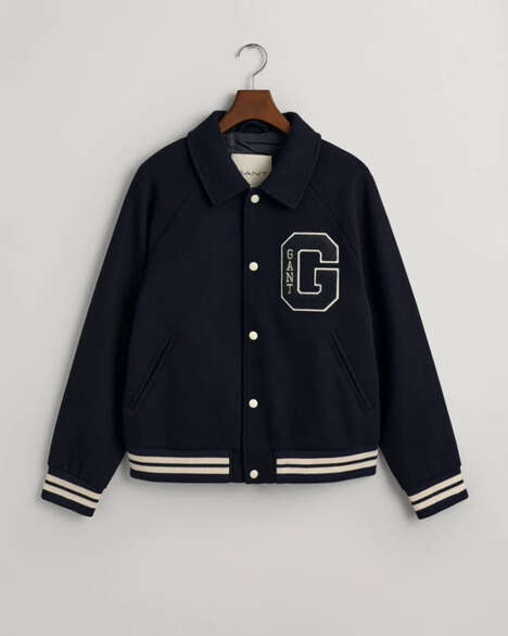 Vintage-Inspired Wool Varsity Jackets