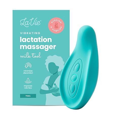 Momcozy Warming Lactation Massager 2-in-1, Soft Breast Massager