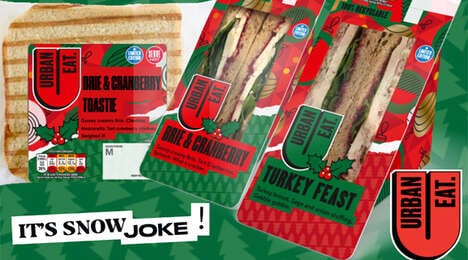 Festive Prepackaged Sandwiches