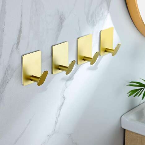 Hardware-Free Towel Hooks
