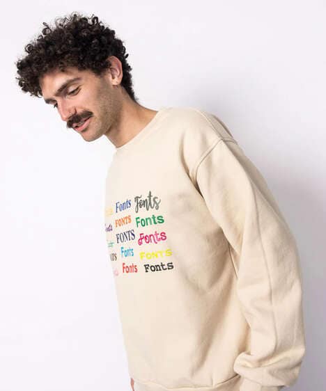 Typography-Inspired Canadian Sweatshirts