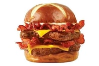 Pretzel Bacon Burgers