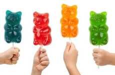 Jumbo Gummy Bear Lollipops