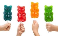Jumbo Gummy Bear Lollipops