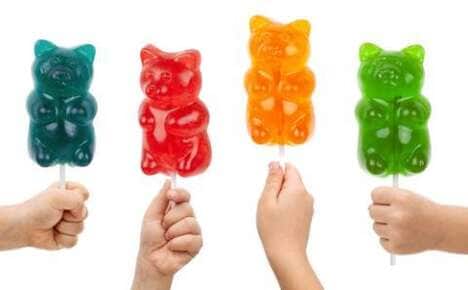 Jumbo Gummy Bear Lollipops