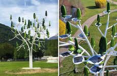 Nature-Inspired Solar Panel Trees