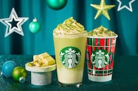Festive Pistachio Frappuccinos Image 1