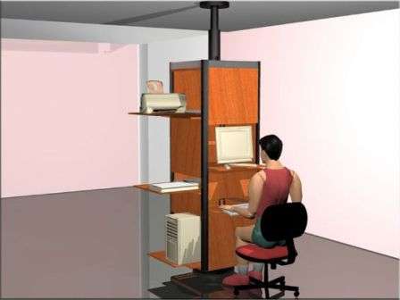 Stacked Office Desks