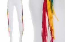 Rainbow Fringe Leggings