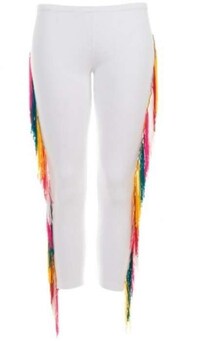 Rainbow Fringe Leggings Image 2
