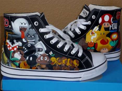 DIY Hand Painted Sneakers