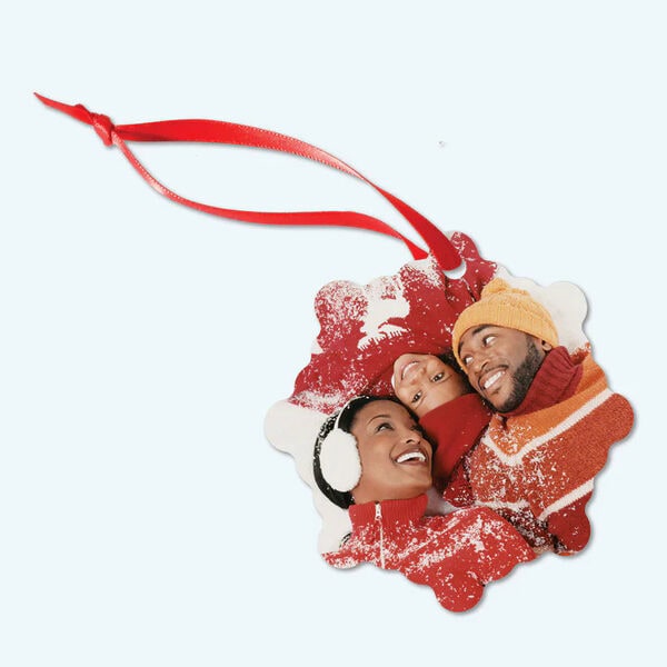 Gift For Him Back View Growing Old Together, Personalized Christmas Ceramic Ornament Woohops Personalized Christmas Ornaments