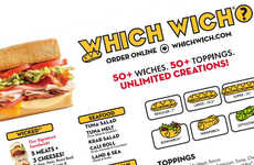 Customizable Sandwich Shop Menus