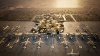 Village-Inspired Tapered Stone Airport Image 1