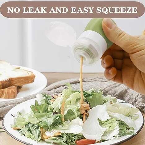 Portable Sauce-Dispensing Bottles