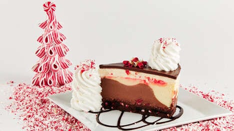 Minty Cheesecake Slices