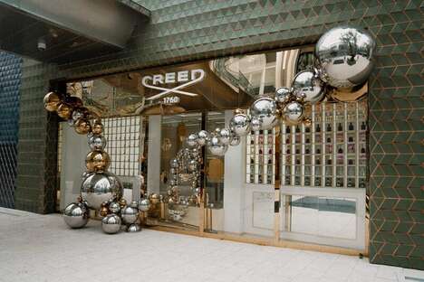 Sculptural Holiday Window Displays