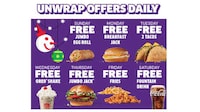 Complimentary QSR Item Events