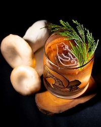 Apple Mushroom Mocktails