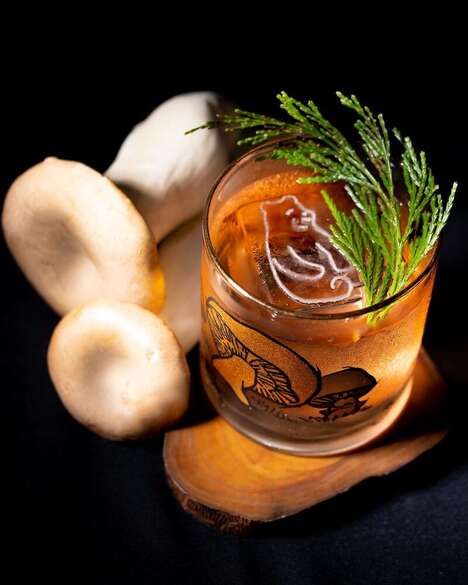 Apple Mushroom Mocktails