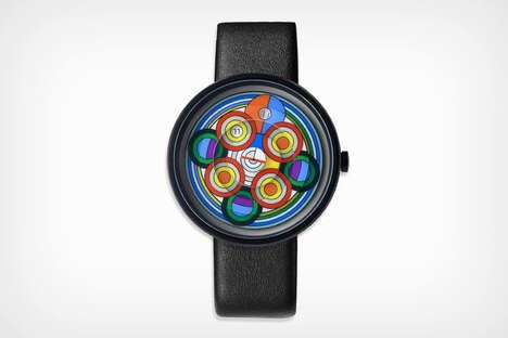 Abstract Artwork-Inspired Timepieces