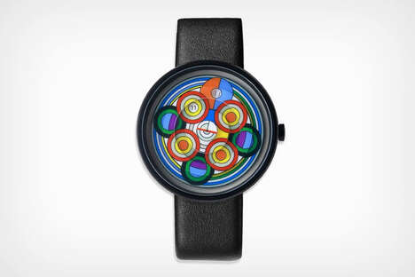 Abstract Artwork-Inspired Timepieces