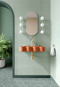 Playful Concrete Wash Basins Image 2