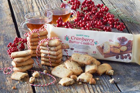 Festive Cranberry Butter Cookies