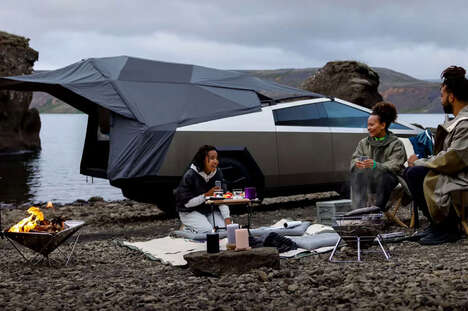 Geodesic EV Truck Tents
