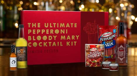 Pizza-Themed Cocktail Kits