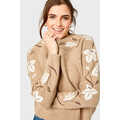 Ornate Cashmere Knitwear - Cartolina's Quinn Embroidered Cashmere Sweater in Jute is Cozy (TrendHunter.com)