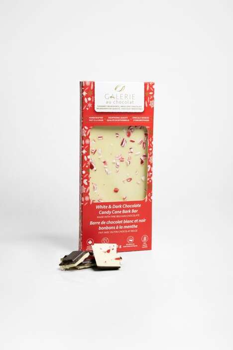 Festive Candy Cane Chocolates
