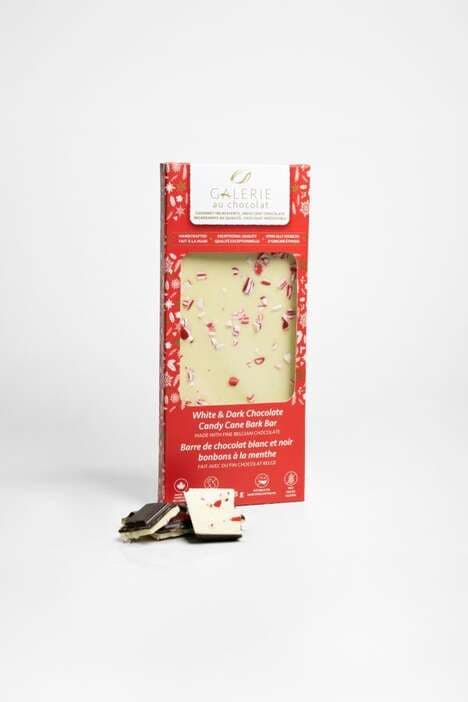 Festive Candy Cane Chocolates
